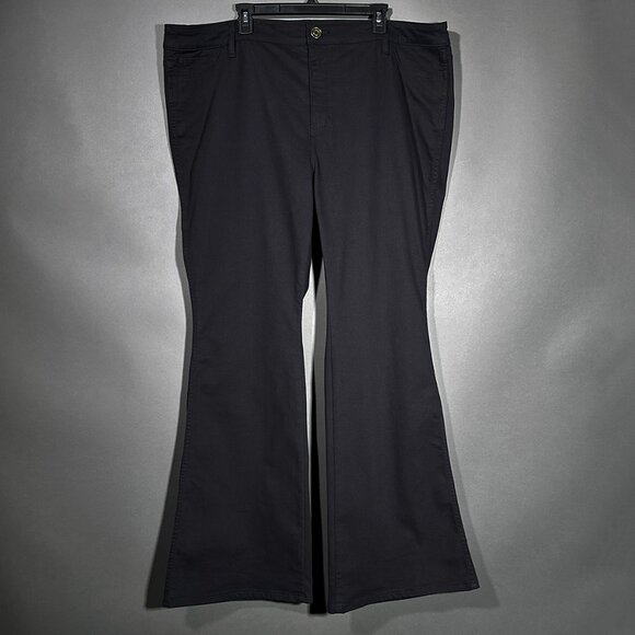 Ryegrass Black‎ High Waisted Semi Flare Jeans Size 22W - Picture 1 of 13